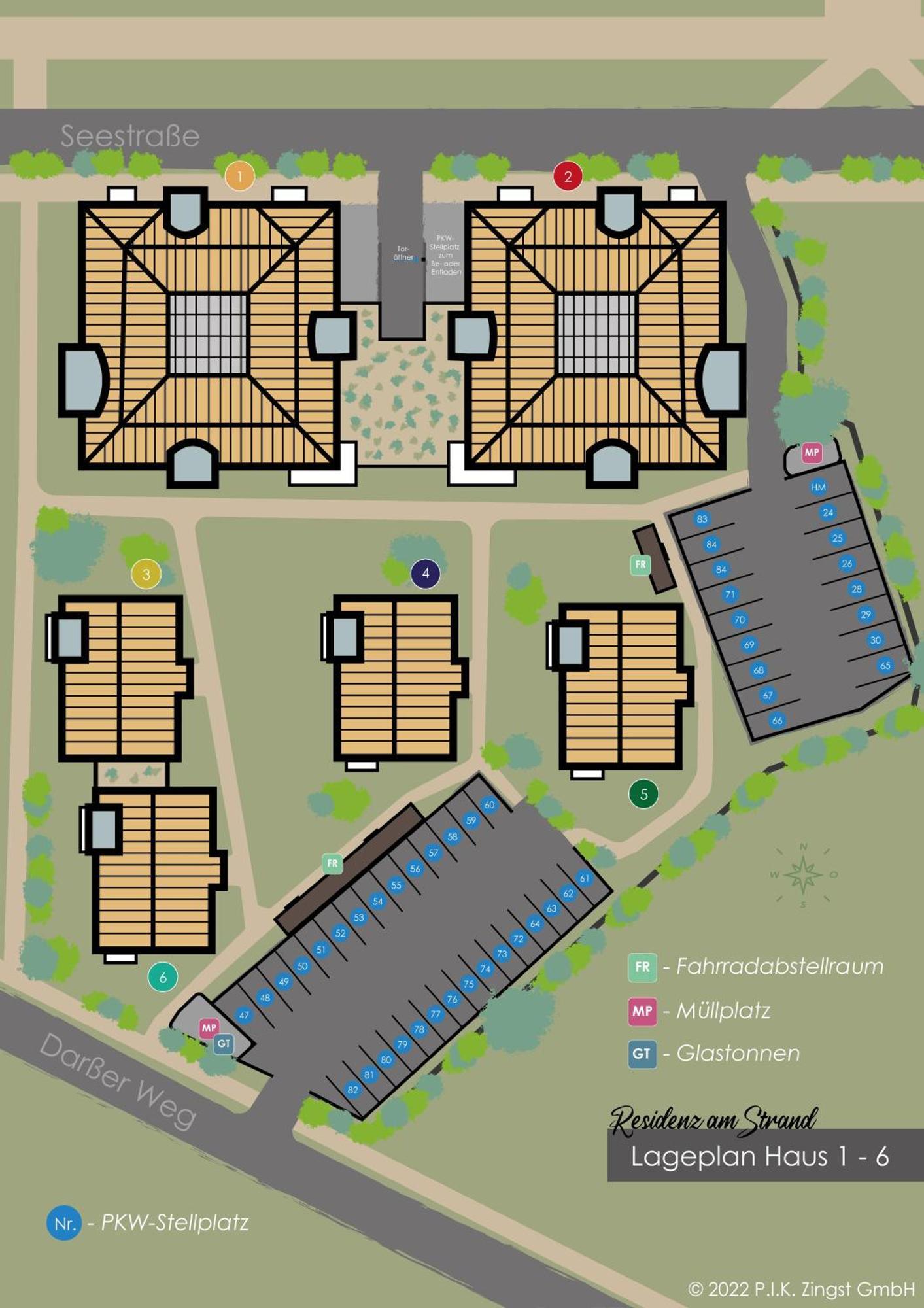 Residenz Am Strand Wohnung 5-73 Zingst Esterno foto